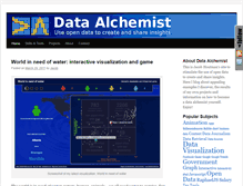 Tablet Screenshot of dataalchemist.com